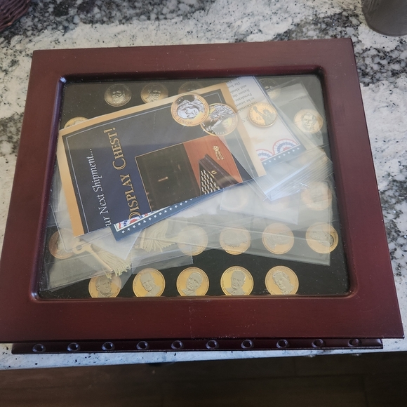 PCS Stamps and Coin Platinum and Gold Highlighted US President Dollars 38 Coins - Picture 10 of 10